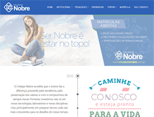 Tablet Screenshot of colegionobre.com.br